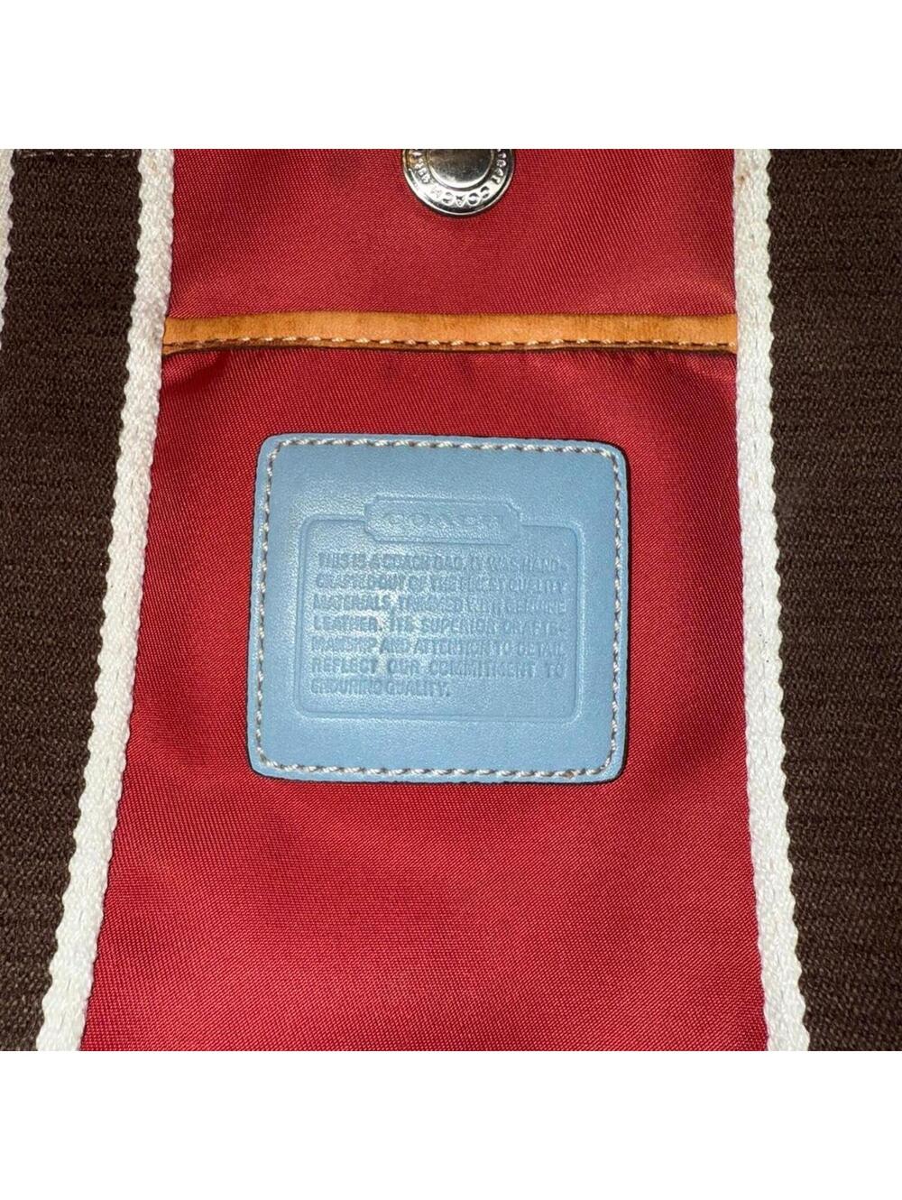 Coach Red Mini Tote Bag - Picture 4 of 4